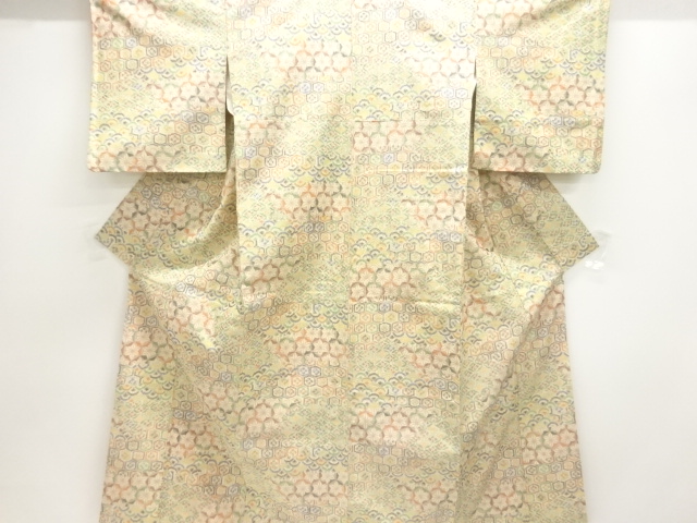 JAPANESE KIMONO / TSUMUGI / TRADITIONAL PATTERN